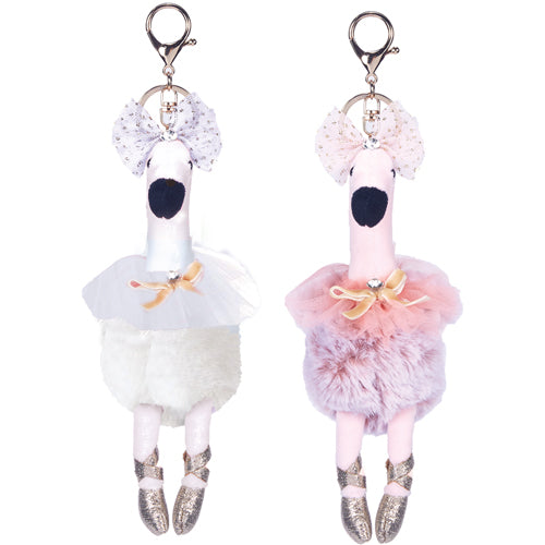 Swan Bag Tag (pink or white)