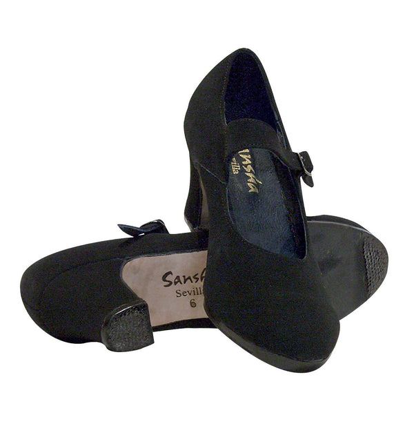 Zapato flamenco sevilla gamuza